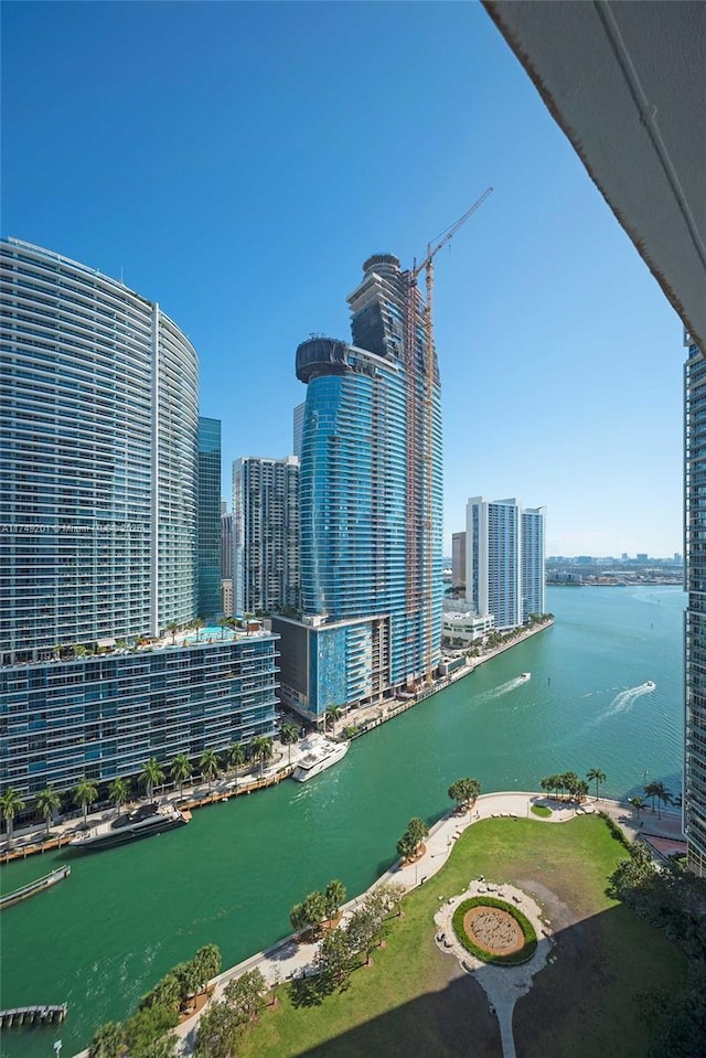 exterior space with a view of city