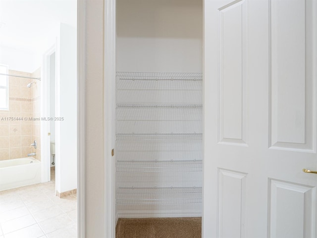 view of closet