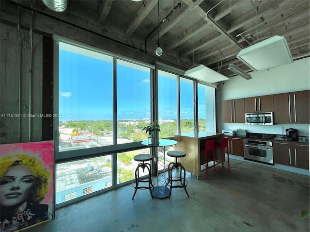 interior space with a wealth of natural light