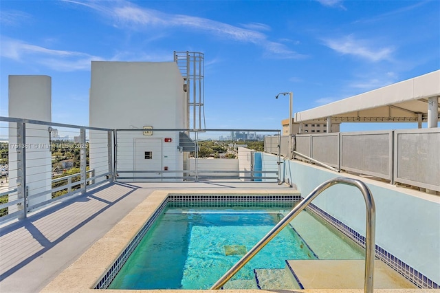 view of pool with a swimming pool