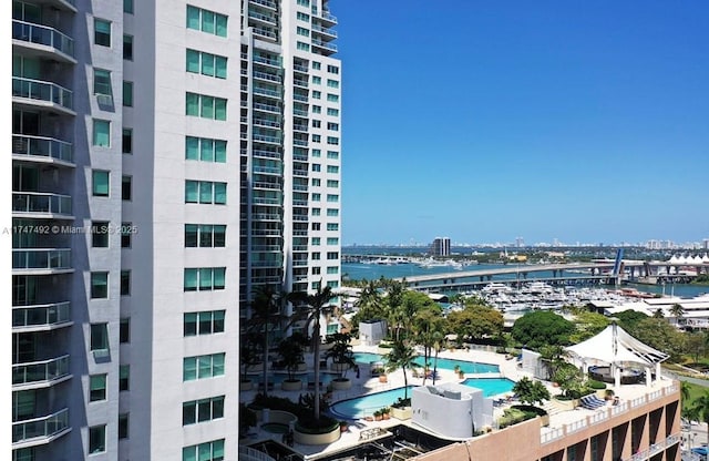 exterior space featuring a city view