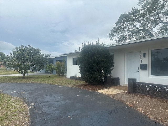 view of home's exterior featuring stucco siding