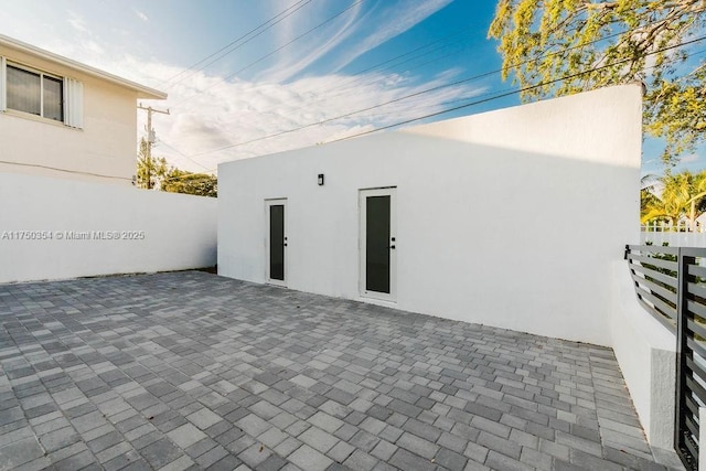 view of patio / terrace with fence