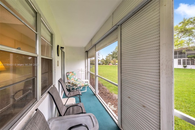 view of sunroom / solarium