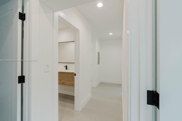 spacious closet with a sink