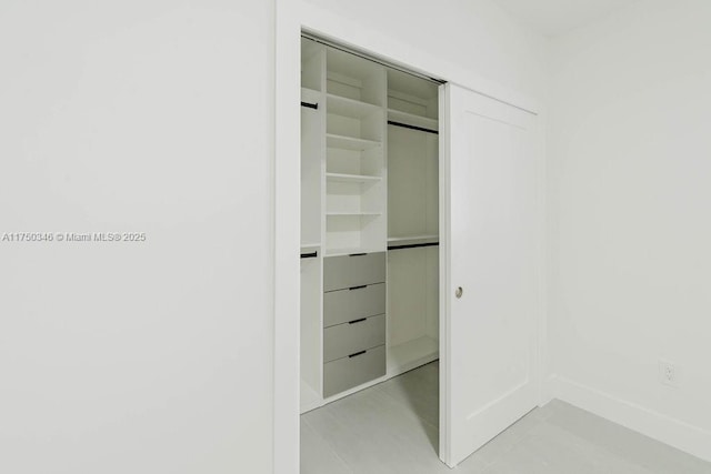 view of closet