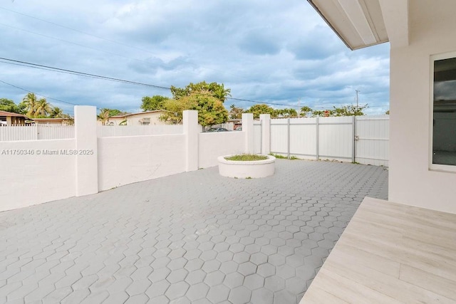 view of patio / terrace with fence