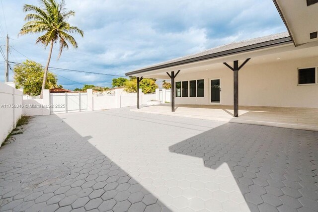 view of patio / terrace with fence