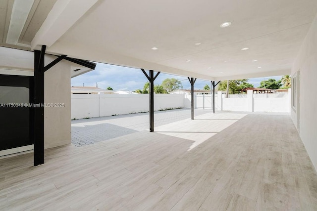 view of patio / terrace with fence