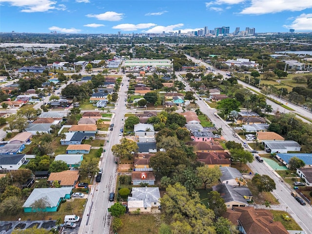 bird's eye view with a residential view and a city view