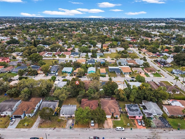 aerial view featuring a residential view