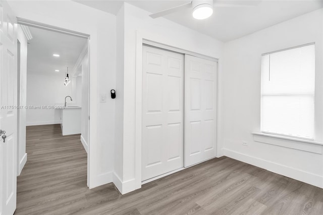 interior space featuring a sink