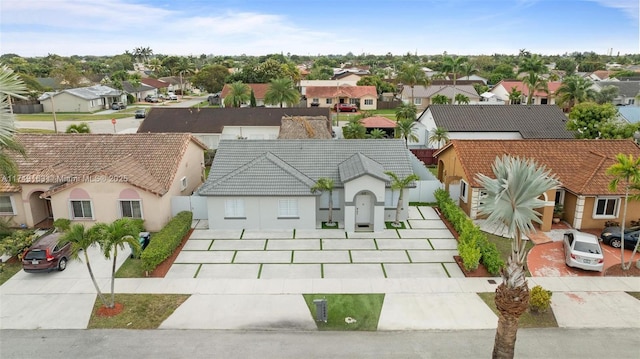 aerial view featuring a residential view