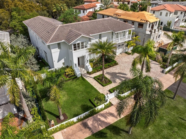 bird's eye view featuring a residential view