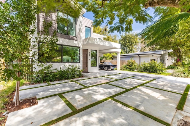 view of patio / terrace with fence