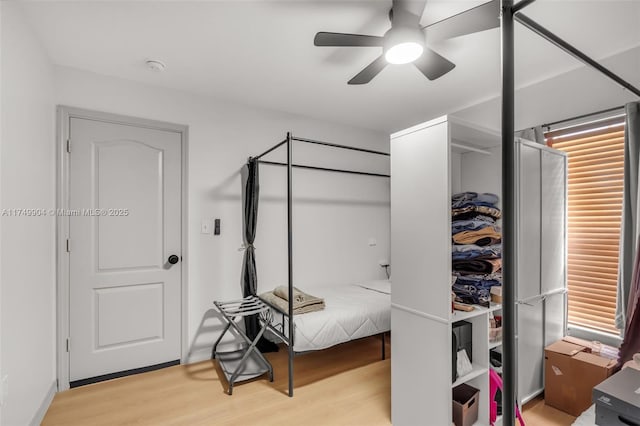 15010 SW 178th Ter, Miami, FL 33187 - bedroom featuring light wood-type flooring and ceiling fan
