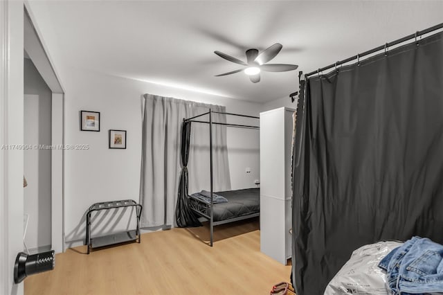 15010 SW 178th Ter, Miami, FL 33187 - bedroom with ceiling fan and light wood-type flooring