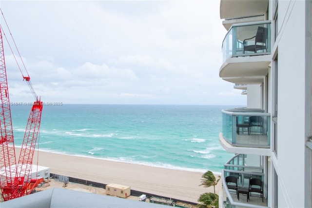 water view with a beach view