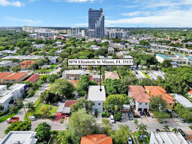 drone / aerial view featuring a view of city