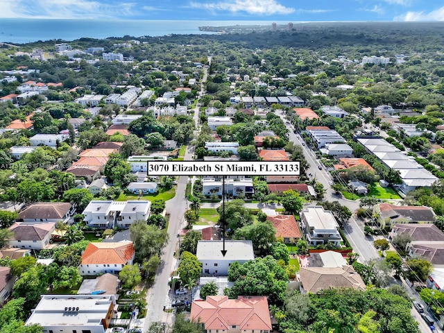 drone / aerial view with a residential view