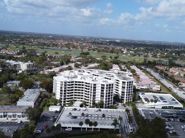 aerial view with a view of city