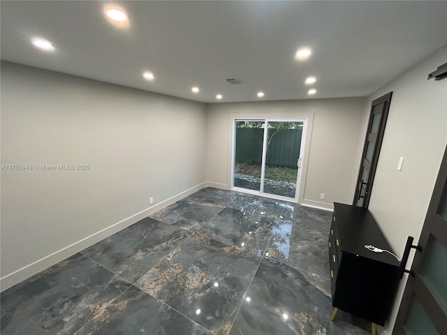 3261 Oleander Way, Lauderdale By The Sea, FL 33062 - spare room featuring recessed lighting and baseboards