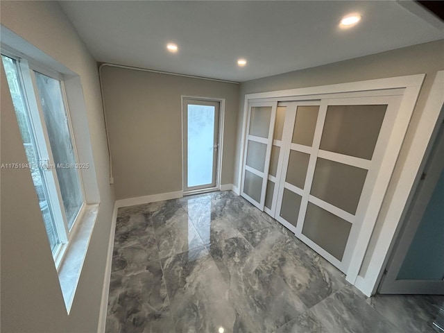 3261 Oleander Way, Lauderdale By The Sea, FL 33062 - spare room featuring marble finish flooring and recessed lighting
