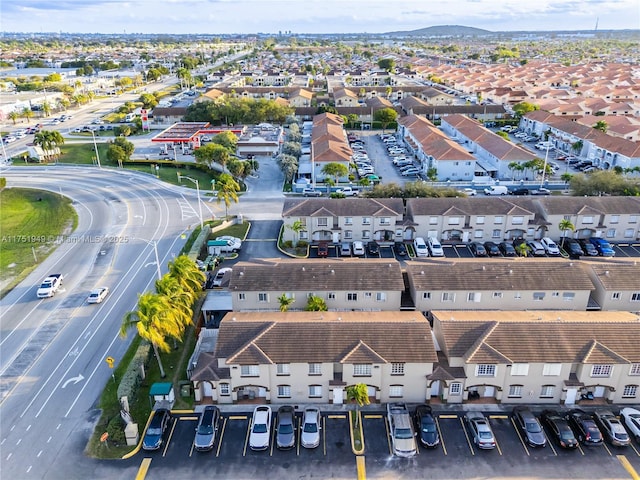 aerial view featuring a residential view