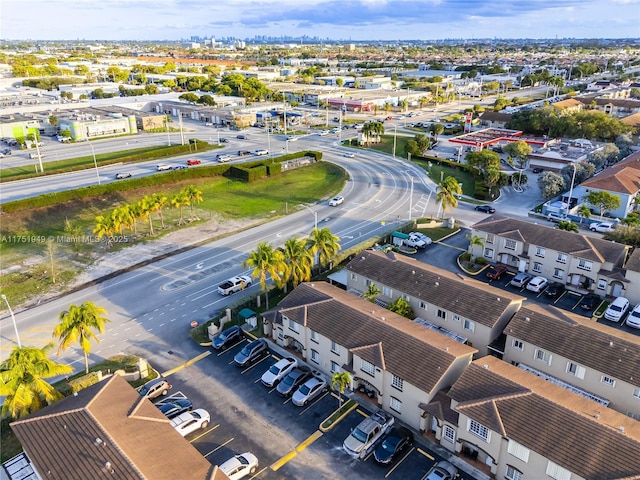 aerial view featuring a residential view