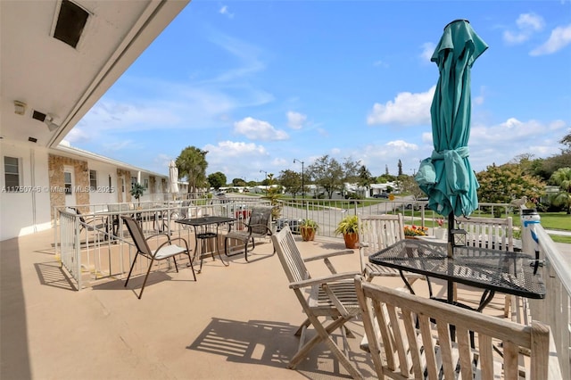 view of patio / terrace with outdoor dining space