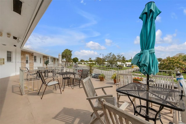 view of patio / terrace featuring outdoor dining area