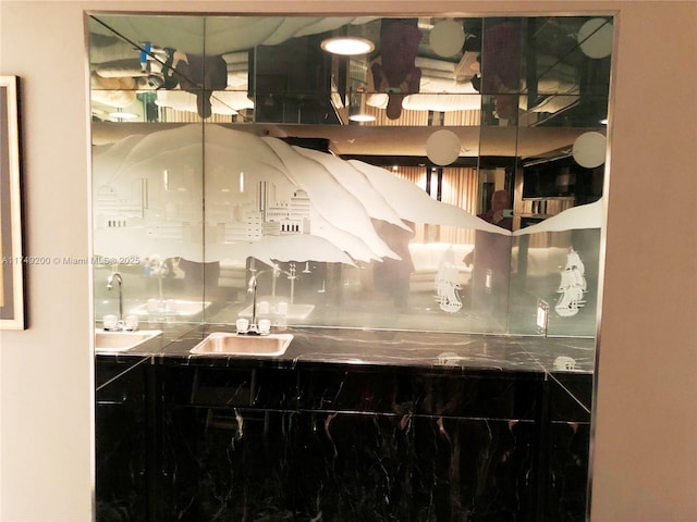 interior space featuring a sink