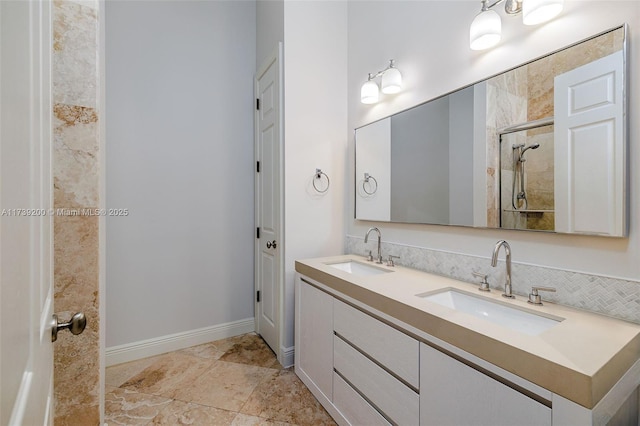 16721 SW 86th Ct, Palmetto Bay, FL 33157 - full bathroom with double vanity and a tile shower