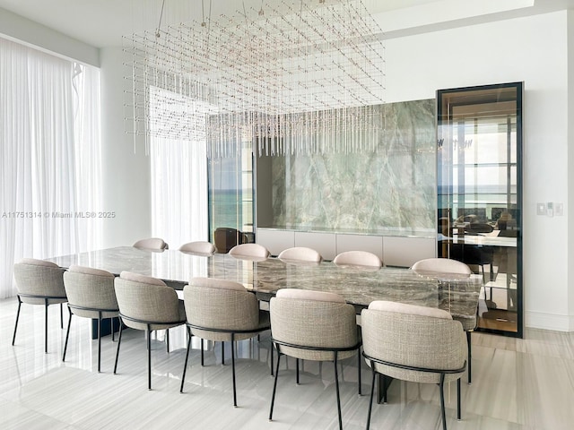 view of dining space