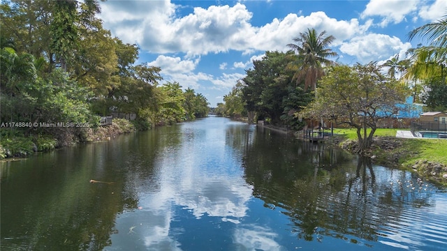 view of water feature