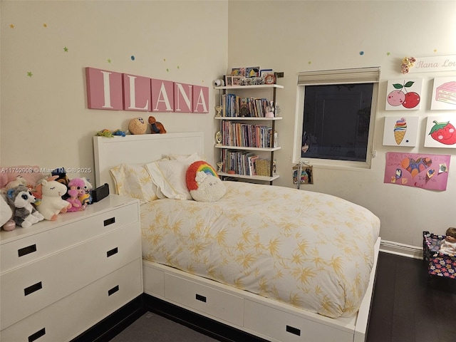 bedroom with baseboards