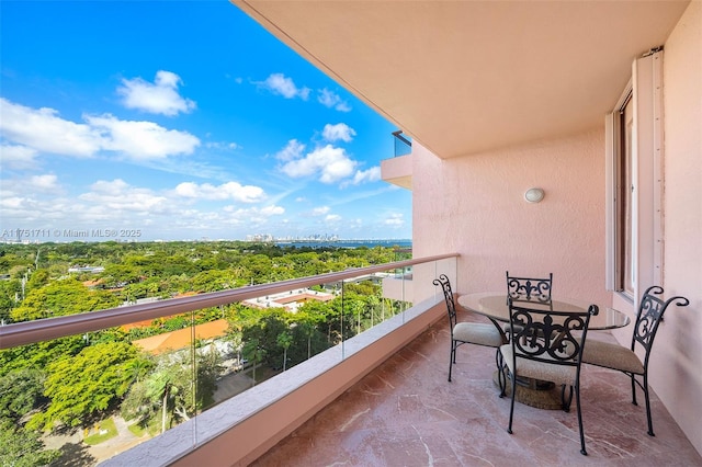 view of balcony