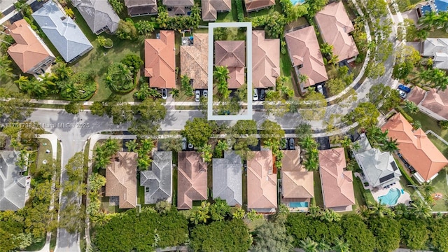 bird's eye view featuring a residential view