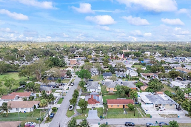 bird's eye view featuring a residential view