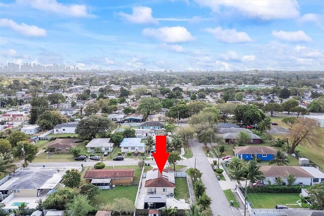 bird's eye view featuring a residential view