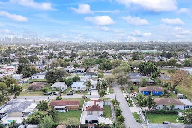 drone / aerial view featuring a residential view