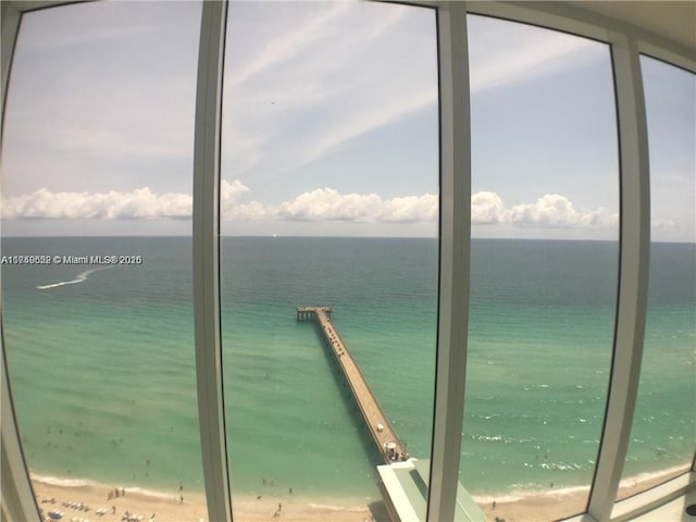 water view featuring a view of the beach