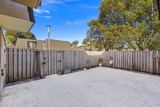 view of patio / terrace featuring a fenced backyard