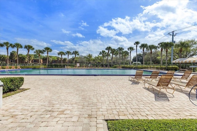 community pool featuring a patio