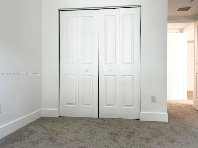 closet featuring visible vents