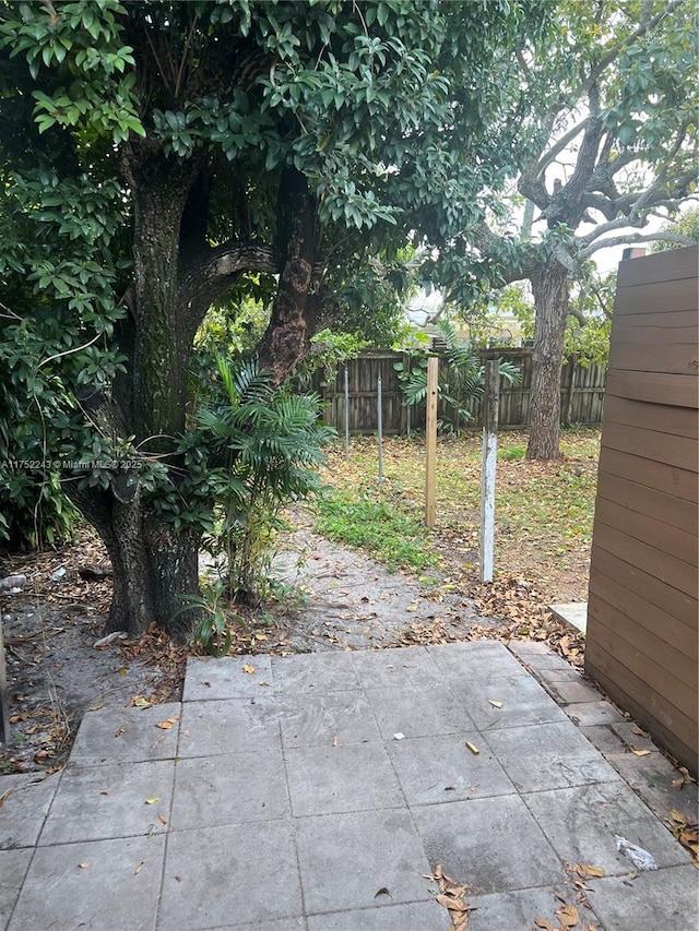 view of patio with fence