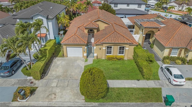 drone / aerial view featuring a residential view