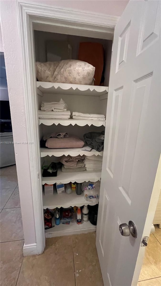 view of closet