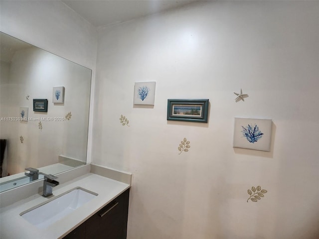 bathroom with vanity