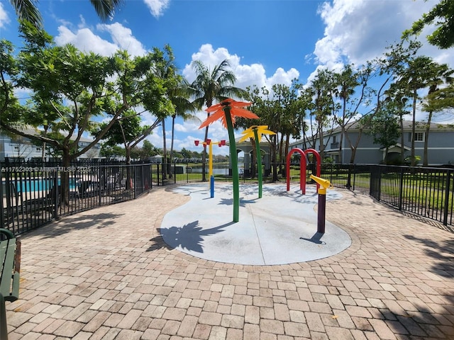 community playground featuring fence
